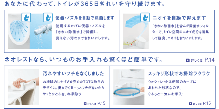 いつものお手入れも驚くほど簡単です
