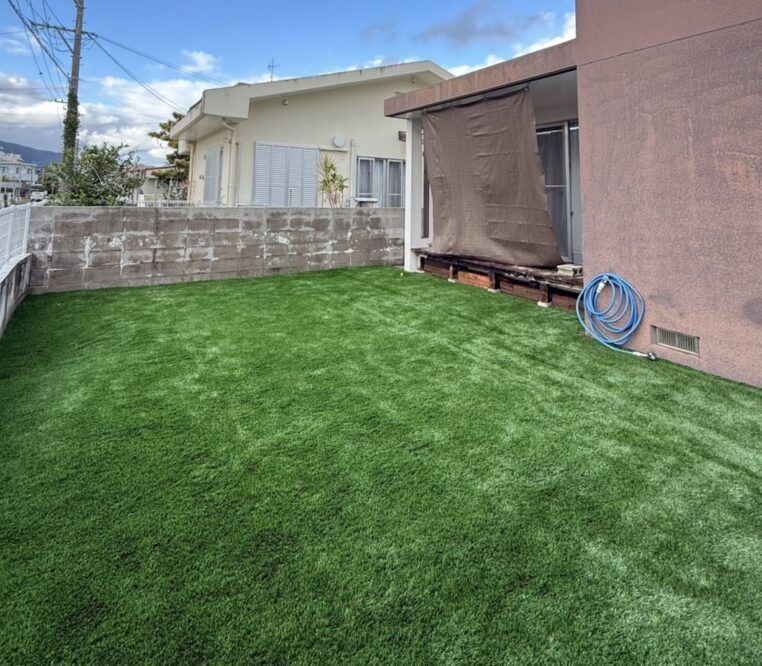 【人工芝工事】沖縄県恩納村　Y様邸